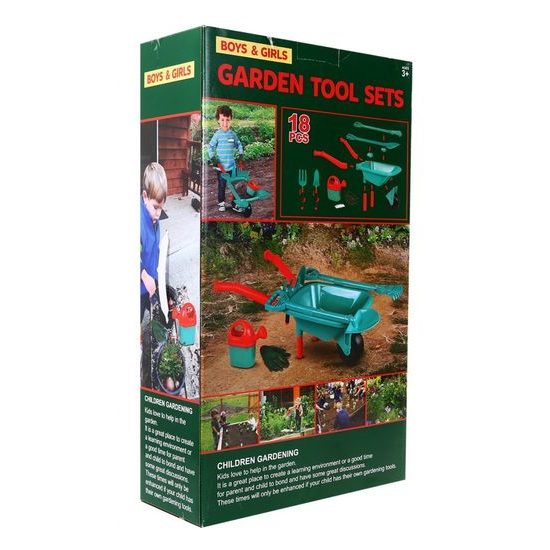 Majlo Toys sestava Malý zahradník s kolečky 18 součástí