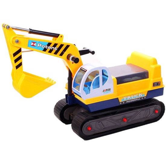 Dětské odrážedlo pásový bagr King Kong s helmou