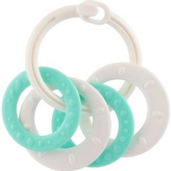 Kroužky se 4 tvary - srdíčka, kolečka - mix barev