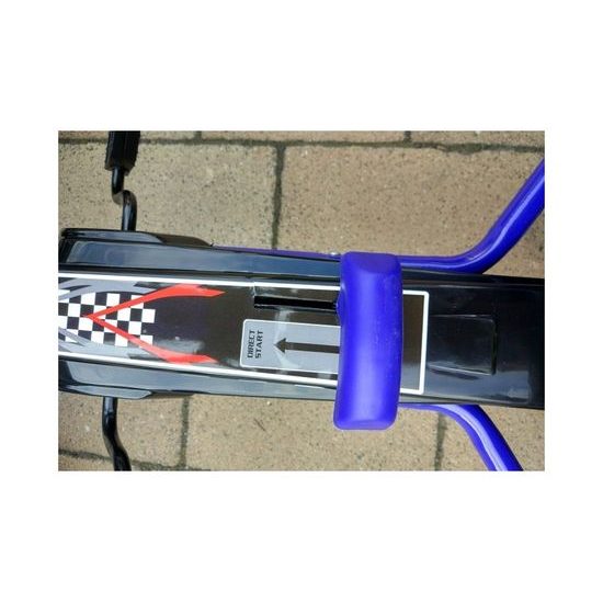 Dětská šlapací motokára s nafukovacími koly Formule 15 modrá