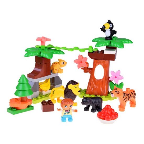 Konstrukční stavebnice se zvířátky Animal Jungle 41 dílků