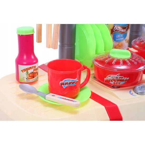 Dětská kuchyňka se zvuky a světlem Interest Kitchen červená
