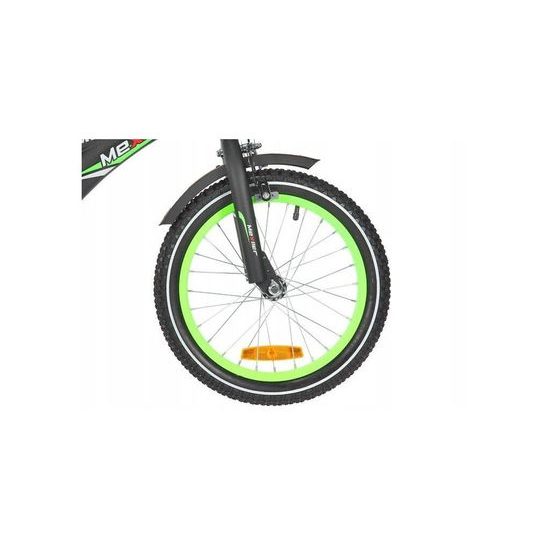 Mexller dětské kolo BMX 16" s vodící tyčí černozelené