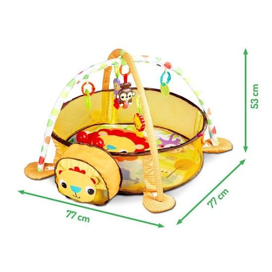 Ecotoys hrací deka s 30 míčky Lvíček