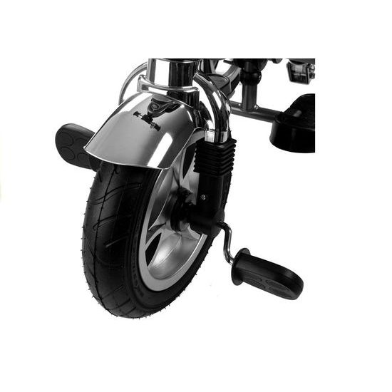 Majlo Toys tříkolka 2v1 s nafukovacími koly PRO600 černá