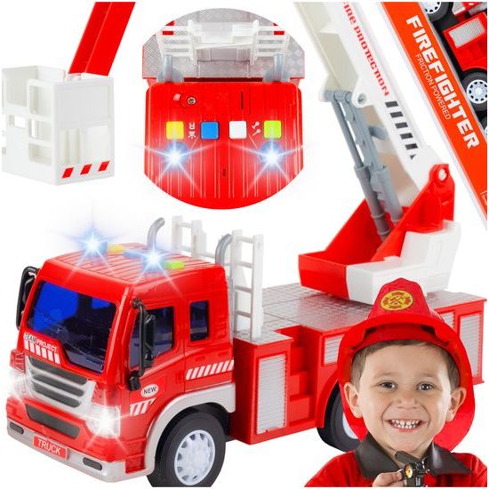 Dětské požární auto se světly a zvuky City Service 1:16