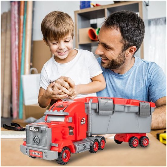 Šroubovací autíčko s kufříkem a 3 autíčky Fire Control