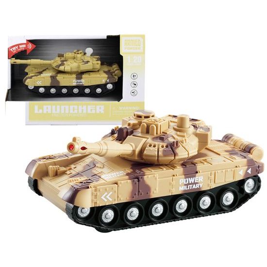 Tank se světlem a zvukem Power Military 1:20