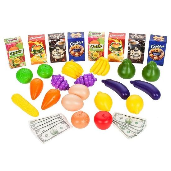 Dětský nákupní košík s příslušenstvím Shopping Chart 3v1