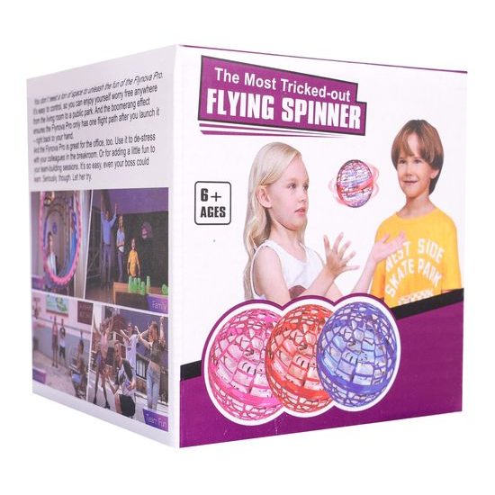 Létající koule s dálkovým ovladačem Flying Spinner - růžová