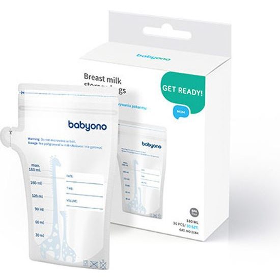 Sáčky na uskladnění mateřského mléka 180ml, 30ks