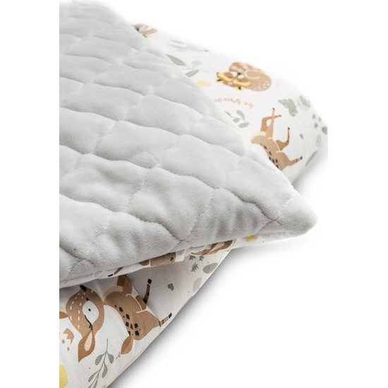 Sada do postýlky plyš/karo Lesní zvířátka