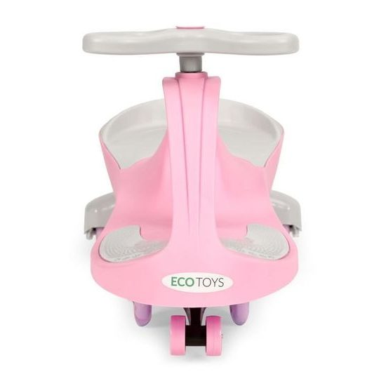 Ecotoys gravitační odrážedlo se svítícími koly Spinner - růžové