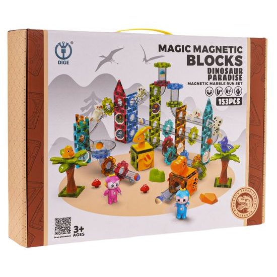 Magnetická stavebnice Magnet Zoo Blocks 153 dílů