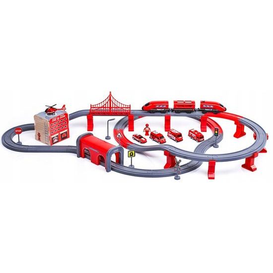 Doris hasičská vláčkodráha na baterie 92 dílků Fire Train