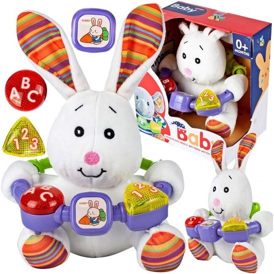 Interaktivní plyšový králíček na baterie Baby Rabbit