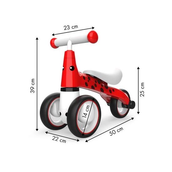 Ecotoys dětské odrážedlo Bedrunka červené