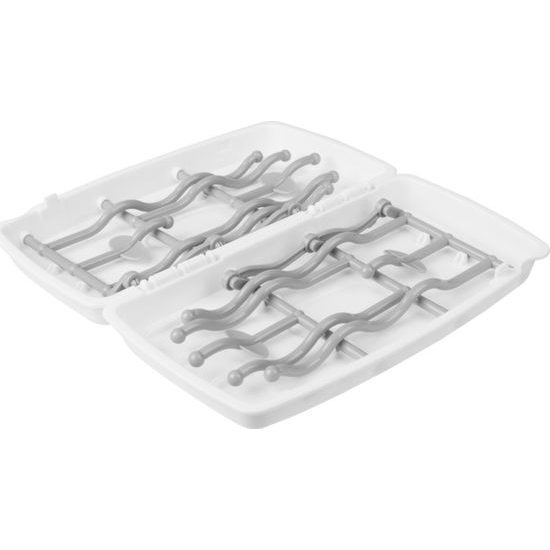 BabyOno Stojan na odkapávání lahví bílý