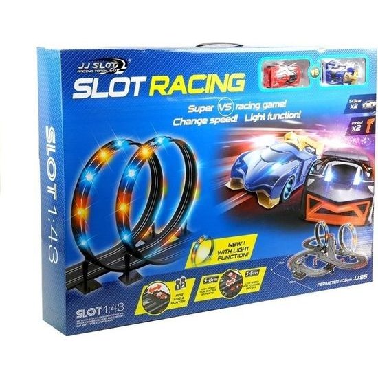 Závodní autodráha pro dvě auta