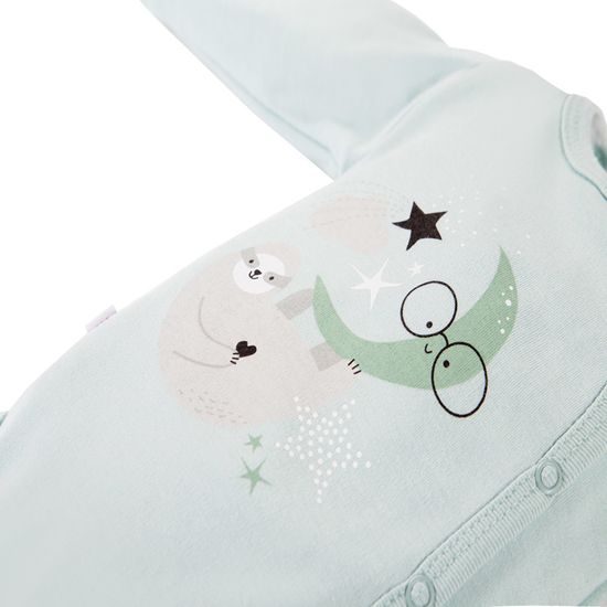 EEVI Kojenecké body s dlouhým rukávem Mellow mátová 62 (3-6m)