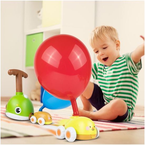 Odpalovač autíček s nafukovacími balónky Rybičky