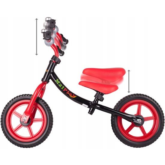 Dětské odrážedlo Nolan 12" černo-červené