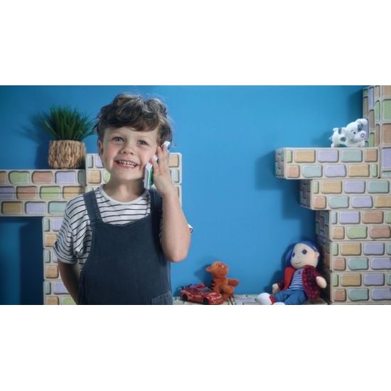 Naučný mobilní telefon moudré sovy s krytem na baterie