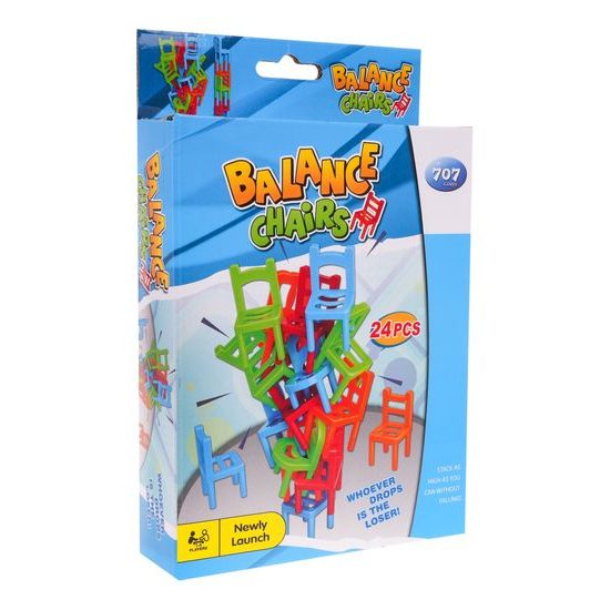 Dětská dovednostní hra Veselé židličky 24 součástí