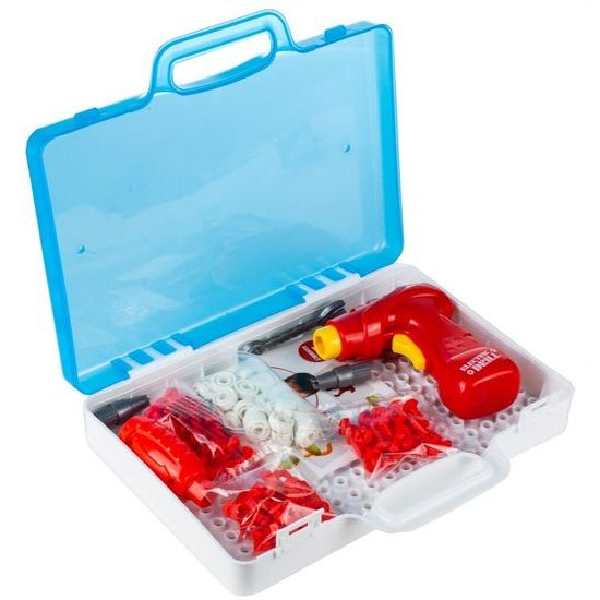 Konstrukční stavebnice s vrtačkou na baterie Zoo Panel 172 ks