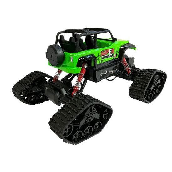 Auto na dálkové ovládání 4x4 s výměnnými koly Super Climber 1:18 zelené