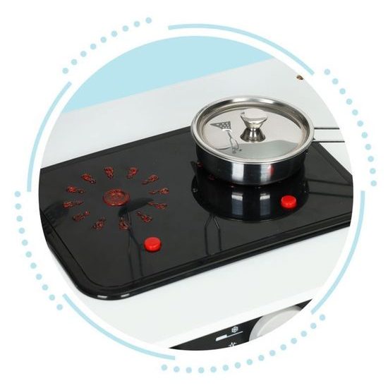 Ecotoys dětská dřevěná kuchyňka se zvuky a LED efekty Wooden Kitchen