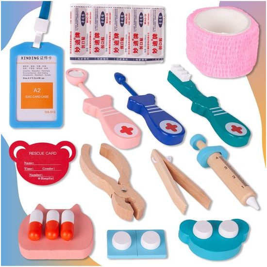 Velká dřevěná souprava Malý zubař