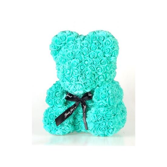 Medvídek z růží mintový Rose Bear 40 cm