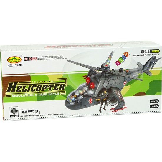Helikoptéra na baterky černá