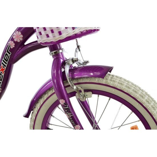 Mexller dětské kolo Village 16" s vodící tyčí fialové