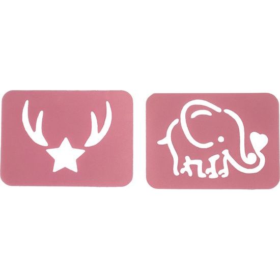 Lak na nehty s třpytkami a šablonami pro dívky