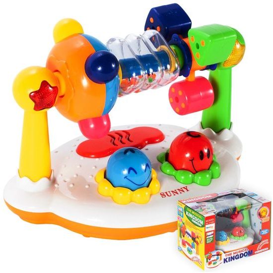 Dětské vzdělávací chrastítko na baterie Music Kingdom