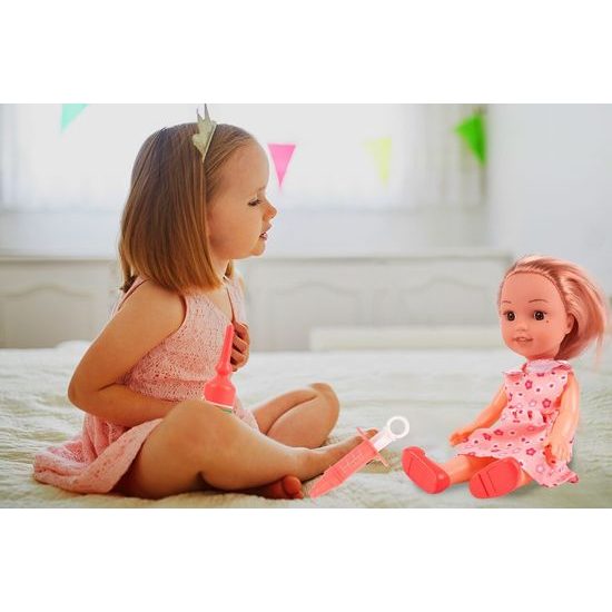 Panenka doktorka s oblečením a pejskem My Baby 35 cm