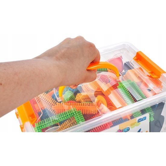 LEHKÉ POŠKOZENÍ barevná konstrukční stavebnice Hedgehog Blocks 200 ks