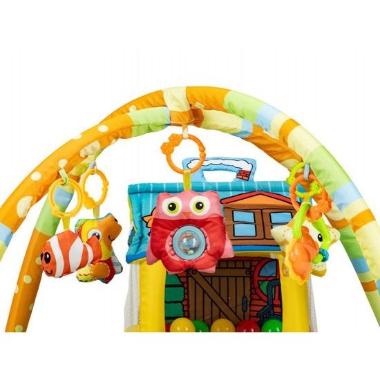 Ecotoys hrací deka se 30 míčky Domeček