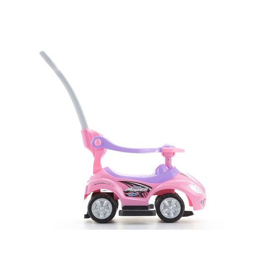 Odrážedlo Mega Car s vodící tyčí 3v1 růžové