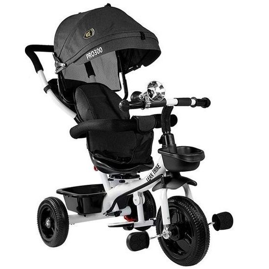 Dětská tříkolka s otočným sedadlem PRO300 černá