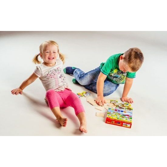 Dřevěné Pexeso - Moje první zvířátka 24 dílků pro nejmenší