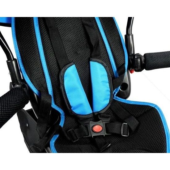 Majlo Toys multifunkční tříkolka s nafukovacími koly PRO500 modrá