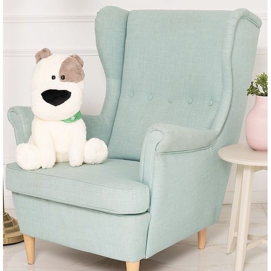 Plyšový pejsek Fredy 50 cm - bílý