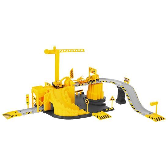 Majlo Toys parkovací garáž Stavba s dráhou