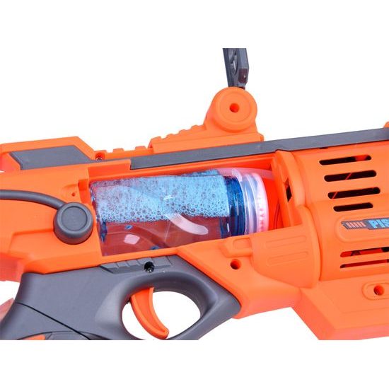 Bublifuk pistole na akumulátor Bubble Gun - oranžová