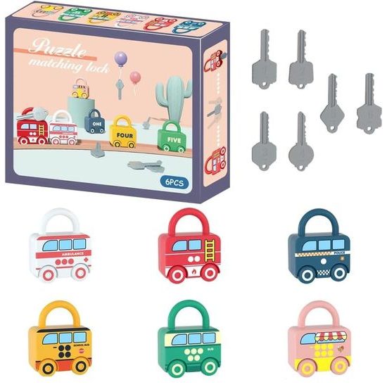 Dětská senzorická Montessori hra Najdi klíček