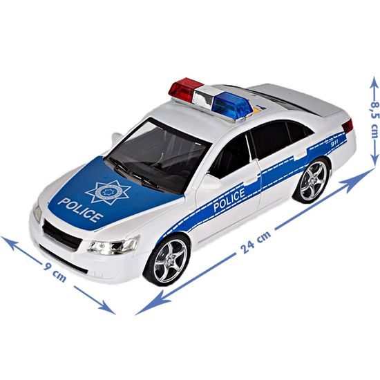 Policejní auto se světly a zvuky City Rescue 1:16