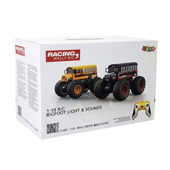 Autobus na dálkové ovládání Bigfoot černý 1:18